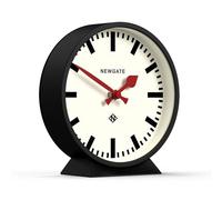 NEWGATE® M Mantel Horloge de cheminée silencieuse - « sans tic-Tique » - Une Horloge de cheminée Moderne - Petite Horloge - Horloge pour Salon - Horloge de Bureau - Horloge de cheminée - Noir