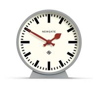 NEWGATE® M Horloge de Bureau Mantel Railway | Conception Moderne d’Horloge de Gare Ronde | Gris | Style Contemporain pour Bureau, Table, étagère ou Chevet