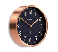NEWGATE® Master Edwards Horloge Murale | Horloge de Style Milieu du siècle | 30 cm | Boîtier métallique Profond avec Finition cuivre/Or Rose | Design rétro Moderne pour Cuisine, Salon ou Bureau