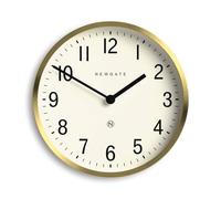 NEWGATE® Master Edwards Horloge Murale | Horloge de Style Milieu du siècle | 30cm | Boîtier en métal Profond avec Finition Laiton/Or | Design rétro Moderne pour la Cuisine, Le Salon ou Le Bureau