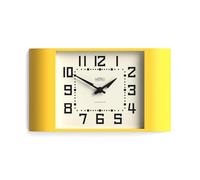 NEWGATE® Metro Horloge | Horloge Murale rétro | 42cm de Large | Jaune Agrumes | Style du Milieu du siècle pour Cuisine, Salon ou Bureau
