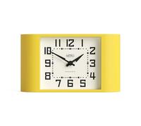 NEWGATE® Mini Metro Horloge de Bureau | Horloge rétro à cheminée | Jaune agrume | Style du Milieu du siècle pour Bureau, Plateau, étagère ou Chevet