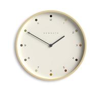 NEWGATE® Mr Clarke Horloge Murale | Grande Horloge en contreplaqué d’Inspiration scandinave | 40cm | Boîtier en Bois pâle avec Cadran à Points Design | Design Minimaliste Moderne pour la Cuisine