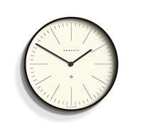 NEWGATE® Mr Clarke Horloge Murale - Horloge Murale analogique - Horloge Murale silencieuse - Horloge Murale de Cuisine - Minimaliste Moderne - Scandi inspiré (Cadran marqueur/pli foncé)