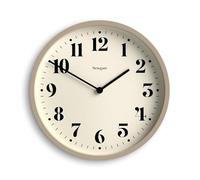NEWGATE® Number Four Theatre Horloge Murale | Horloge Ronde Moderne | 30cm | Pierre | Numéros décoratifs | Idéal pour la Cuisine, Le Salon ou Le Bureau