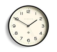 NEWGATE® Echo Numéro Trois | Une Horloge Murale Moderne avec Un Cadran Graphique Minimaliste et Un boîtier Contemporain à Coupe Droite. (Noir)