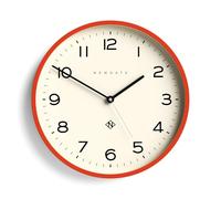 NEWGATE® Number Three Echo Horloge Murale | Horloge Ronde Moderne | 37cm | Citrouille Orange | Chiffres faciles à Lire | Idéal pour la Cuisine, Le Salon ou Le Bureau