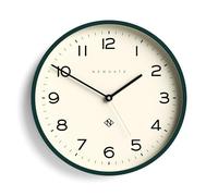 NEWGATE® Number Three Echo Horloge Murale | Horloge Ronde Moderne | 37cm | Vert Eden | Chiffres faciles à Lire | Idéal pour la Cuisine, Le Salon ou Le Bureau