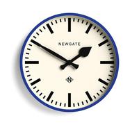 NEWGATE® Number Three Railway Horloge Murale | Horloge de Gare Moderne d’Inspiration rétro | 37cm | Bleu | Cadran marqueur | Style du Milieu du siècle pour Cuisine