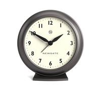 NEWGATE® Pacific réveil | Petite Alarme rétro | Gris Graphite métallisé | Design Moderne du Milieu du siècle | Idéal pour Chevet, Bureau, étagère et Manteau de cheminée | Accessoire de Chambre