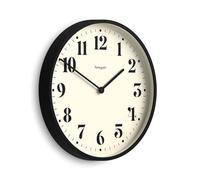 NEWGATE® Theatre Horloge Murale | Grande Horloge Ronde Moderne | 45cm | Noir | Chiffres classiques | Idéal pour cuisine, salon ou bureau