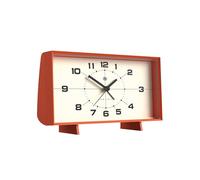 NEWGATE® Wideboy Réveil | Design rétro rectangulaire | Orange Citrouille | Cadran du Milieu du siècle | Idéal pour Le Chevet, Le Bureau, la cheminée ou l’étagère | Accessoire rétro