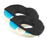 : 2 coussins d'assise ergonomiques en mousse à mémoire de forme avec gel