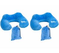 Newgen Medicals 2 coussins de nuque gonflables avec pompe à air intégrée