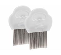 Newgen Medicals : 2 peignes à lentes, poux et puces, avec dents en métal 3,6 cm G