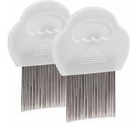 Newgen Medicals : 2 peignes à lentes, poux et puces, avec dents en métal 3,6 cm