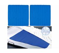 Newgen Medicals 2 sur-matelas rafraîchissants - 90 x 90 cm - Bleu