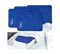 Newgen Medicals 4 sur-oreillers rafraîchissants - 30 x 40 cm - Bleu