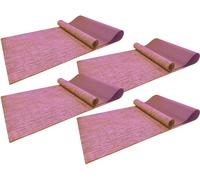 Newgen Medicals 4 tapis de yoga et de gymnastique double face en jute 183 x 61 cm