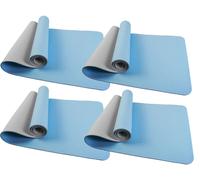 Newgen Medicals 4 tapis de yoga et de gymnastique double face en TPE 183 x 61 cm