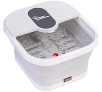 newgen medicals Bain de Pieds Pliable avec Fonction Chauffage, Rouleaux de Massage, Bouillonnant et Râpe à Callosités
