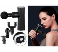 Pistolet de massage compact avec 4 embouts et 4 niveaux d'intensité G