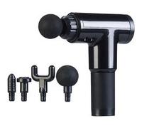 Newgen Medicals : Pistolet de massage sans fil avec 4 embouts et 6 niveaux d’intensité G