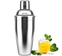 NewGF Shaker à cocktail, mélangeur de boisson avec passoire intégrée pour mélanger des boissons, margaritas, outil de bar en acier inoxydable adapté aux débutants, cadeau de Saint-Valentin