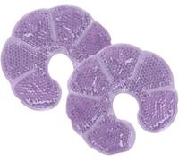NEWGO 3 en 1 Poch de Glace Compresse froide/chaude réutilisable pour les Thérapie mammaire, 2 unité (Violet)