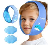 NEWGO Coussinets de refroidissement pour dents de sagesse, pour enfants - Avec deux sacs de lecture réutilisables pour TMJ - Bleu