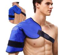 NEWGO Shoulder Ice Pack de gel de glace pour l'épaule - Compresse froide chaude avec doublure en peluche douce pour les blessures sportives, les épaules gelées, les douleurs articulaires, les épaules