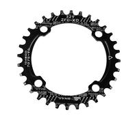 Newgoal Couronne étroite et Large 104 BCD, 32 Dents, 34 Dents, 36 Dents, Plaque de manivelle, pièces de réparation de vélo de Plein air VTT, Noir 32dents