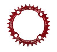 Newgoal Couronne étroite et Large 104 BCD / 32 T / 34 T / 36 T, Plaque de manivelle, pièces de réparation de vélo de Montagne en Plein air,Rouge 32T