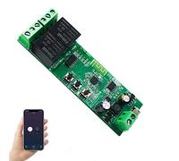 Newgoal Module de relais de commutateur intelligent WiFi 2 canaux, application TUYA/Smart Life pour la télécommande de la maison intelligente, compatible avec Alexa/Google Assistant