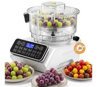 Newhai Éplucheur de raisin commercial 800 W, machine à éplucher le raisin automatique électrique pour brillance, muscat, noir d'été, kyoho et tomates cerises, contrôle de vitesse/temps, pièces