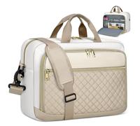 NEWHEY Sacoche pour Ordinateur Portable Femme 17.3 Pouces Grand Sac PC Imperméable Housse Mallette Bandoulière Porte Document pour Travail Affaires Université