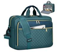 NEWHEY Sacoche pour Ordinateur Portable Femme 17.3 Pouces Grand Sac PC Portable Housse Imperméable Mallette Bandoulière Porte Document pour Travail Affaires Université