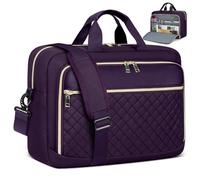 NEWHEY Sacoche pour Ordinateur Portable Femme 17.3 Pouces Grand Sac Pc Portable Housse Ordinateur Imperméable Mallette Bandoulière Sacoche Porte Document pour Travail Affaires Université