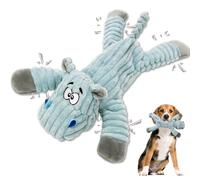 Newhope Jouets Couineur pour Chien Chiens, Interactifs Chiens Jouets à Mâcher, avec Chiffon en Coton et Papier Froissé, pour Gros Petite Chien (Hippopotame)