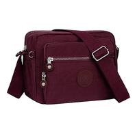 NEWIROVE Sac Bandoulière Femme Décontracté Moyen - Sacoche Besace Légère Pour Le Shopping, Le Travail et Les Voyages, Rouge