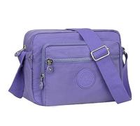 NEWIROVE Sac Bandoulière Femme Décontracté Moyen - Sacoche Besace Légère Pour Le Shopping, Le Travail et Les Voyages, Violet