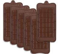 Newk Lot de 6 moules en silicone pour chocolat et barres énergétiques