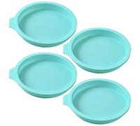 Newk Moule à gâteau rond en silicone, 4 paquets de disque en silicone comme moule pour gâteau, sous-verres en résine, savon fait à la main - 6 "