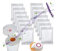 NewKe Lot de 14 recharges de bicarbonate de soude parfum lavande pour cartouche de bicarbonate de soude, désodorisant de rechange compatible avec les seaux à couches Munchkin Step et Pall