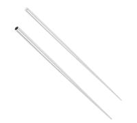NewkeepsR 2PCS-1.0mm Broche d'insertion conique en acier 316L de style Calor pour oreille/nez/nombril/mamelon/lèvre/sourcil, outil d'assistant de kit d'étirement de piercing