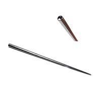 NewkeepsR Broche d'insertion conique en acier 316L d'épaisseur 0,8mm/1,0mm/1,2mm/1,6mm/2,0mm/2,5mm/3,0mm pour oreille/nez/nombril/mamelon/lèvre/sourcil, étirement du piercing Outil Assistant Kit