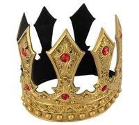 NewL Couronne d'Halloween 3D en mousse PU médiévale - Diadème rétro - Pour cosplay, performance sur scène - Doré - 2