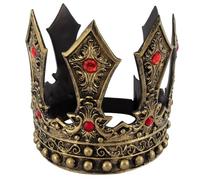 NewL Couronne d'Halloween 3D en mousse PU médiévale - Diadème rétro - Pour cosplay, performance sur scène - Doré antique