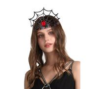 NewL Couronne d'Halloween 3D en mousse PU médiévale - Diadème rétro pour roi - Coiffe - Performance sur scène - Costume de cosplay (couronne de reine araignée)