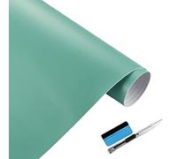 NewL Film Autocollant en Vinyle Bleu Mat pour dégagement de Bulles d'air - Convient pour Une Utilisation Automobile, Contient des Outils d'installation (50cm x 150cm)